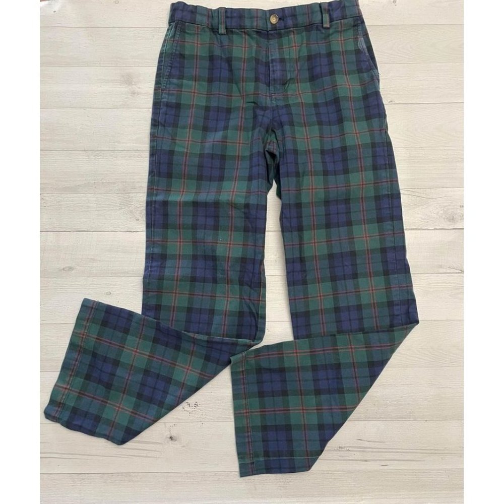 Boys Vineyard Vines‎ holiday plaid breaker pants Size 18